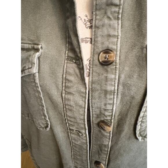 Aerie LumberJane Army Jacket Womens SMALL Olive Green Oversized - Picture 7 of 9